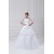 Lace Taffeta A-Line Portrait Half Elbow Sleeve Wedding Dresses with Jackets 2031226