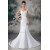 Latest Design Cowl Mermaid/Trumpet Satin Beaded Wedding Dresses 2031229