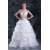 New Arrival V-Neck Ball Gown Satin Organza Sleeveless Wedding Dresses 2031255