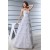 Elegant A-Line Sleeveless Satin Lace Sweetheart Wedding Dresses 2030126