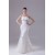Elegant Sleeveless Satin Organza Mermaid/Trumpet Wedding Dresses 2030127