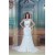 Satin Lace Sleeveless Sheath/Column Strapless Wedding Dresses 2031281