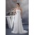 Elegant Strapless Sleeveless A-Line Chiffon Wedding Dresses 2030129