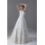 Satin Organza Sleeveless A-Line Strapless Best Wedding Dresses 2031291