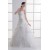 Satin Organza Sleeveless Ball Gown Strapless Embellished Wedding Dresses 2031293