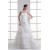 Satin Organza Strapless Sleeveless A-Line Most Beautiful Wedding Dresses 2031299