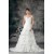 Satin Taffeta Sleeveless Sweetheart A-Line Embellished Wedding Dresses 2031305