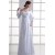 Sheath/Column Off-the-Shoulder 3/4 Length Sleeve Wedding Dresses 2031309