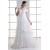 A-Line Satin Fine Netting Off-the-Shoulder Wedding Dresses Maternity Wedding Dresses 2031314