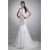 Sleeveless Bateau Satin Lace Mermaid/Trumpet Sweet Wedding Dresses 2031320