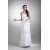 Sleeveless Sheath/Column Strapless Chiffon Wedding Dresses 2031341