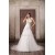 Sleeveless Strapless A-Line Satin Lace Fine Netting Embellished Wedding Dresses 2031348