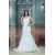 Sleeveless Strapless Mermaid/Trumpet Satin Lace Wedding Dresses 2031349