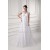 Sleeveless V-Neck Satin Lace A-Line Embellished Wedding Dresses 2031359