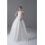 Strapless Satin Organza Sleeveless Ball Gown Wedding Dresses 2031368