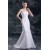 Strapless Sleeveless Mermaid/Trumpet Satin Fine Netting Wedding Dresses 2031372