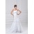 Sweetheart Sleeveless Mermaid/Trumpet Lace Taffeta Embellished Wedding Dresses 2031392