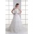 Wonderful A-Line Sleeveless Satin Lace Strapless Wedding Dresses 2031425