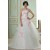 A-Line Strapless Court Train Lace Tulle Wedding Dresses 2031441