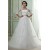 A-Line Strapless Court Train Beaded Lace Wedding Dresses with Lace Jacket 2031442