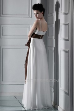 Sheath/Column Spaghetti Strap Floor-Length Wedding Dresses 2031453