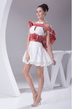 Halter Sheath/Column Sleeveless Taffeta Wedding Dresses 2031492