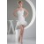 Satin Organza Sleeveless Sheath/Column Beaded Sweetheart Short Wedding Dresses 2031500