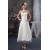 Attractive Sweetheart Sleeveless A-Line Tea Length Lace Little White Dresses 2031522