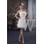 Short/Mini Sleeveless Strapless Beaded Sweet Wedding Dresses 2031527