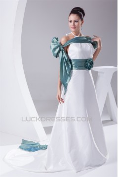 A-Line Sleeveless Halter Taffeta New Arrival Wedding Dresses 2030153