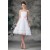A-Line Sleeveless Strapless Satin Organza Wedding Dresses 2031541
