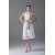 A-Line Strapless Satin Lace Sleeveless Short Wedding Dresses 2031549