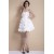 Short/Mini Strapless Handmade Flowers Reception Wedding Dresses 2031551