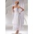 Wonderful Strapless Satin Lace A-Line Ankle-Length Wedding Dresses 2031552