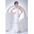Mermaid/Trumpet Sleeveless One-Shoulder Beaded Lace Wedding Dresses 2030161