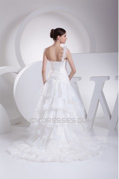 A-Line One-Shoulder Sleeveless Wedding Dresses 2030163