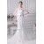 High-Neck Mermaid/Trumpet Half Elbow Sleeve Most Beautiful Wedding Dresses 2030174
