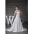 A-Line Sleeveless Strapless Satin Beaded Wedding Dresses 2030178