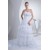A-Line Chapel Train Strapless Wedding Dresses 2030181