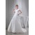 A-Line Square Lace Taffeta Short Sleeve New Arrival Wedding Dresses 2030189