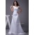 Latest Design A-Line Satin Fine Netting Wedding Dresses 2030191