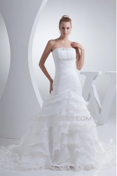 Mermaid/Trumpet Strapless New Arrival Wedding Dresses 2030214