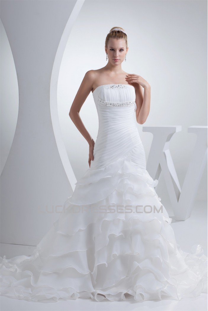 Mermaid/Trumpet Strapless New Arrival Wedding Dresses 2030214