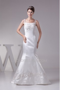 Mermaid/Trumpet Straps Sleeveless Wedding Dresses 2030216