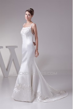 Mermaid/Trumpet Straps Sleeveless Wedding Dresses 2030216