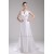 New Design V-Neck Sleeveless Sheath/Column Satin Sweet Wedding Dresses 2030226