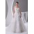 A-Line Sleeveless One-Shoulder Satin Fine Netting Wedding Dresses 2030239
