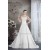 A-Line 3/4 Length Sleeve Scoop Wedding Dresses 2030262
