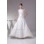 Satin Lace Fine Netting A-Line Scoop Sleeveless Best Wedding Dresses 2030272