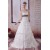 A-Line Halter Beaded Satin Lace Organza Wedding Dresses 2030280